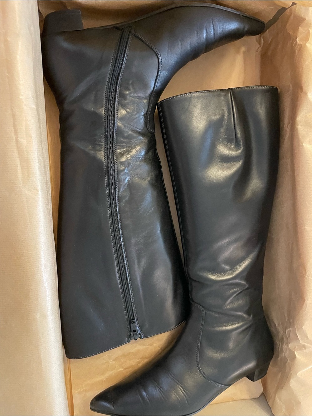 J. Crew Black Riding Boots